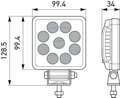 Hella ValueFit LED Work Light PS1000 LED MV CR LT