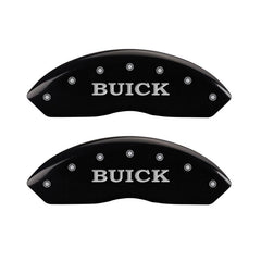 MGP 4 Caliper Covers Engraved Front Buick Rear Black Finish Silver Char 2017 Buick Envision