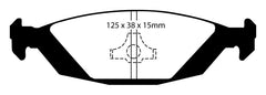 EBC 88-90 Saab 900 2.0 Redstuff Rear Brake Pads