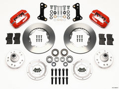 Wilwood Forged Dynalite Front Kit 11.00in Red 67-69 Camaro 64-72 Nova Chevelle