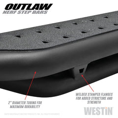 Westin 09-18 Dodge RAM 1500 Crew Cab Outlaw Nerf Step Bars