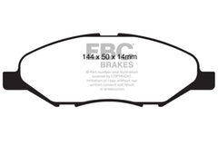 EBC 09-11 Nissan Versa 1.6 Redstuff Front Brake Pads