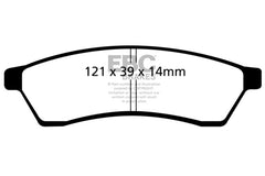 EBC 04-06 Chevrolet Epica 2.5 Greenstuff Rear Brake Pads