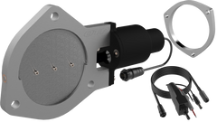 QTP 4in Bolt-On QTEC Electric Cutout Valve w/Flange - Single