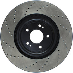StopTech 08-16 Mitsubishi Lancer Sport Drilled Left Front Rotor