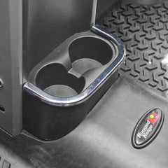 Rugged Ridge 07-10 Jeep Wrangler JK Chrome Rear Cup Holder Accent