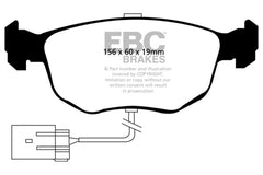 EBC 98-99 Ford Contour 2.5 SVT Redstuff Front Brake Pads