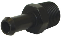 Moroso Air/Oil Separator Fuel Line Fitting - 3/8in to 3/8in Hose - Straight - Black - Single