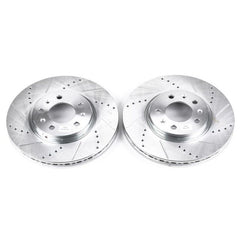 Power Stop 06-09 Pontiac Solstice Front Evolution Drilled & Slotted Rotors - Pair