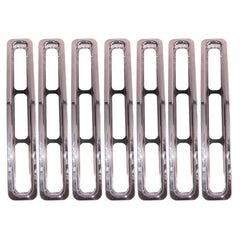 Rugged Ridge Grille Inserts Chrome 87-95 Jeep Wrangler YJ