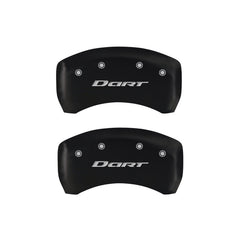 MGP 4 Caliper Covers Engraved Front & Rear With out stripes/Dart Red finish silver ch