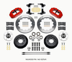 Wilwood Narrow Superlite 6R Front Hub Kit 12.88in Red 82-92 Camaro//Firebird