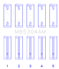 King Kia/Mazda DOHC 16 Valve/SOHC 16 Valve/SOHC 8 Valve (Size +0.5) Main Bearing Set