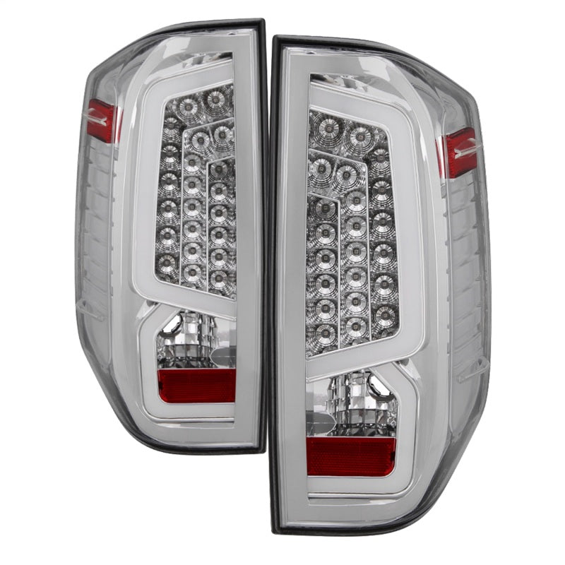 xTune 14-16 Toyota Tundra Light Bar LED Tail Lights - Chrome (ALT-JH-TTU14-LED-C)