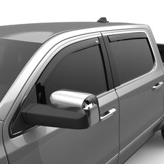 EGR 2019 Dodge Ram 1500 Quad Cab SlimLine In-Channel WindowVisors Set of 4 - Dark Smoke