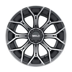 Weld Off-Road W112 22X12 Gradient 5X127 5X139.7 ET-44 BS4.75 Satin Black w/ Machine Lip DDT 87.1