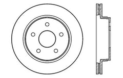 StopTech 04-06 Dodge Durango / 02-10 Ram 1500 (exc Mega Cab) Front Right Slotted & Drilled Rotor