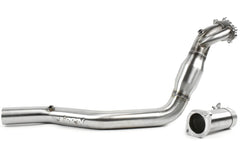 Perrin 02-14 Subaru WRX / 04-21 STI (EJ) 304SS 3in. Down Pipe w/Cat (Slip Fit Rear/Divorced WG)