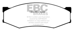 EBC 90-93 Infiniti M30 3.0 Yellowstuff Front Brake Pads
