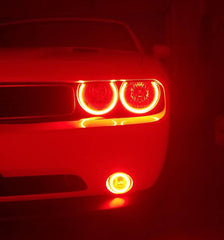 Oracle 08-14 Dodge Challenger Dynamic Surface Mount Headlight Halo Kit - ColorSHIFT - Dynamic