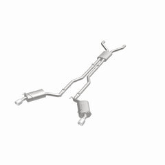 MagnaFlow Cat-Back Stainless Dual Split Rear Exit 4in Polished Tips 11-15 Chevy Camaro 3.6L V6