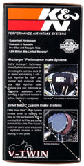 K&N 08-15 Harley Davidson Street Metal High Flow Performance Intake Kit - Black