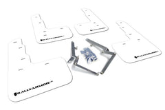 Rally Armor 17-21 Honda Civic Type R White UR Mud Flap w/ Black Logo