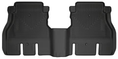 Husky Liners 19-23 Jeep Wrangler JLU WeatherBeater Second Row Black Floor Liners