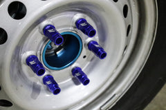Mishimoto Aluminum Locking Lug Nuts M12x1.5 - 27pc Set - Blue
