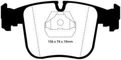 EBC 91-93 BMW 850 5.0 Yellowstuff Front Brake Pads