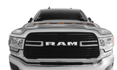 AVS 20-23 RAM 2500/3500 Aeroskin LightShield Pro Color-Match Hood Protector - Billet Silver Metal