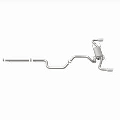 MagnaFlow 10-12 Mazda 3 L4 2.5L Hatchback Split Rear Exit Stainless Cat Back Performance Exhaust