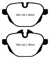 EBC 14+ BMW i8 1.5 Turbo/Electric Yellowstuff Rear Brake Pads