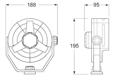 Hella Fan Turbo 2Speed 12V Blk