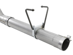 aFe LARGE BORE HD 4in 409-SS DPF-Back Exhaust w/Polished Tip 07.5-12 Dodge Diesel Trucks L6-6.7L(td)