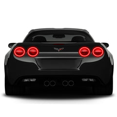 Oracle Chevy Corvette C6 05-13 LED Waterproof Afterburner Kit - Red