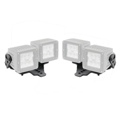 Go Rhino 18-20 Jeep Wrangler JL/JLU/Gladiator JT Light Mount - Two 3in Cubes