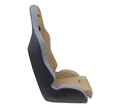 NRG Defender Seat/ Water Resistant Steel Frame Suspension - Brown w/ Gray Trim w/ Defender Logo