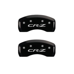 MGP 4 Caliper Covers Engraved Front Honda Engraved Rear CR-Z Black finish silver ch