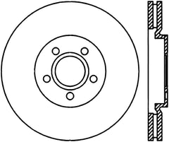 StopTech 03-09 Chrysler PTCruiser Tur / 03-05 Dodge Neon SRT-4 Front Right Slotted & Drilled Rotor