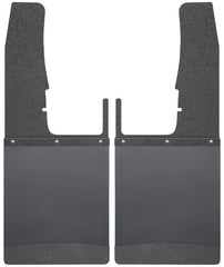 Husky Liners 09-16 Dodge Ram 1500/2500/3500 12in W Black Top & Weight Kick Back Front Mud Flaps