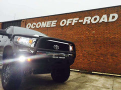 Road Armor 14-20 Toyota Tundra Stealth Front Winch Bumper w/Lonestar Guard - Tex Blk