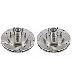 Power Stop 95-99 Chevrolet C1500 Front Evolution Drilled & Slotted Rotors - Pair