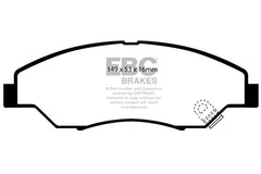 EBC 98-02 Kia Sportage 2.0 Greenstuff Front Brake Pads
