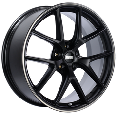 BBS CI-R 20x8.5 5x112 ET42 Satin Black Polished Rim Protector Wheel -82mm PFS/Clip Required
