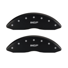 MGP 4 Caliper Covers Engraved Front & Rear MGP Red finish silver ch