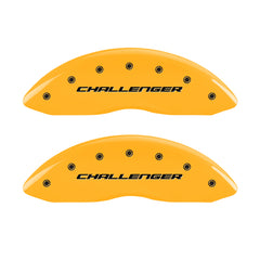 MGP 4 Caliper Covers Engraved Fr Challenger Rr Vintage RT Yellow Finish Black Char 07 Dodge Charger