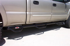 N-Fab Nerf Step 01-06 Chevy-GMC 2500/3500 Crew Cab 6.5ft Bed - Gloss Black - Bed Access - 3in