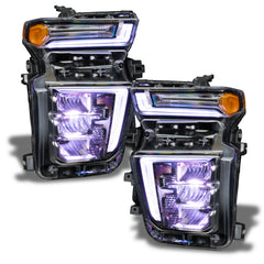 Oracle 20-21 Chevy Silverado HD 2500/3500 RGB Headlight Demon Eye Kit - ColorSHIFT w/o Controller