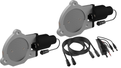 QTP 3.5in Bolt-On QTEC Dual Electric Cutout Valves - Pair